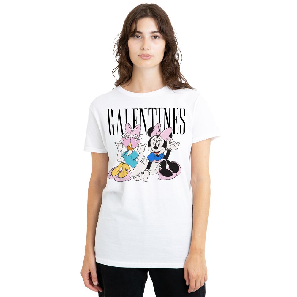 Disney Womens/Ladies Galentines Minnie Mouse & Daisy Valentine`s Day T-Shirt