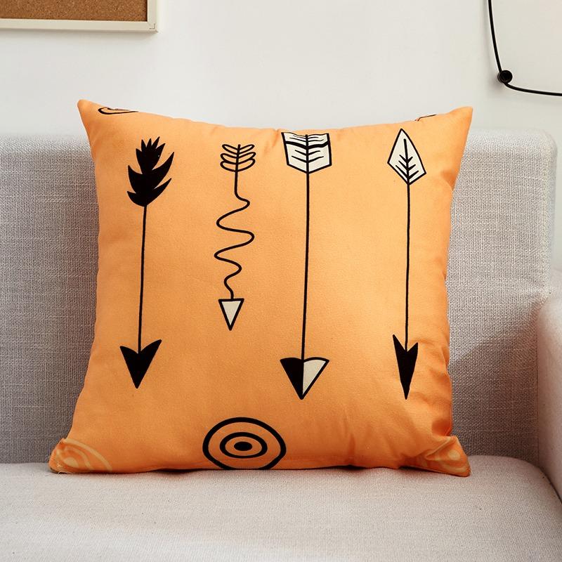 Creative Pattern Pillowcase Dormitory Decoration Office Living Room Sofa Home Pillowcase