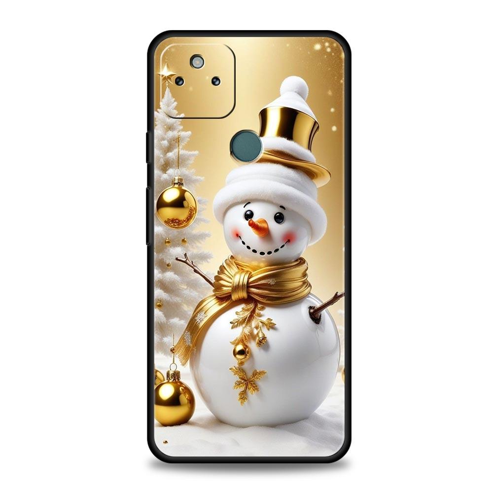 Christmas Snowman Phone Case Cover for Google Pixel 10 9 8 7 6 9A 8A 7A 6A Pro Shockproof Soft TPU 10 Pro XL Shell Fundas Capas