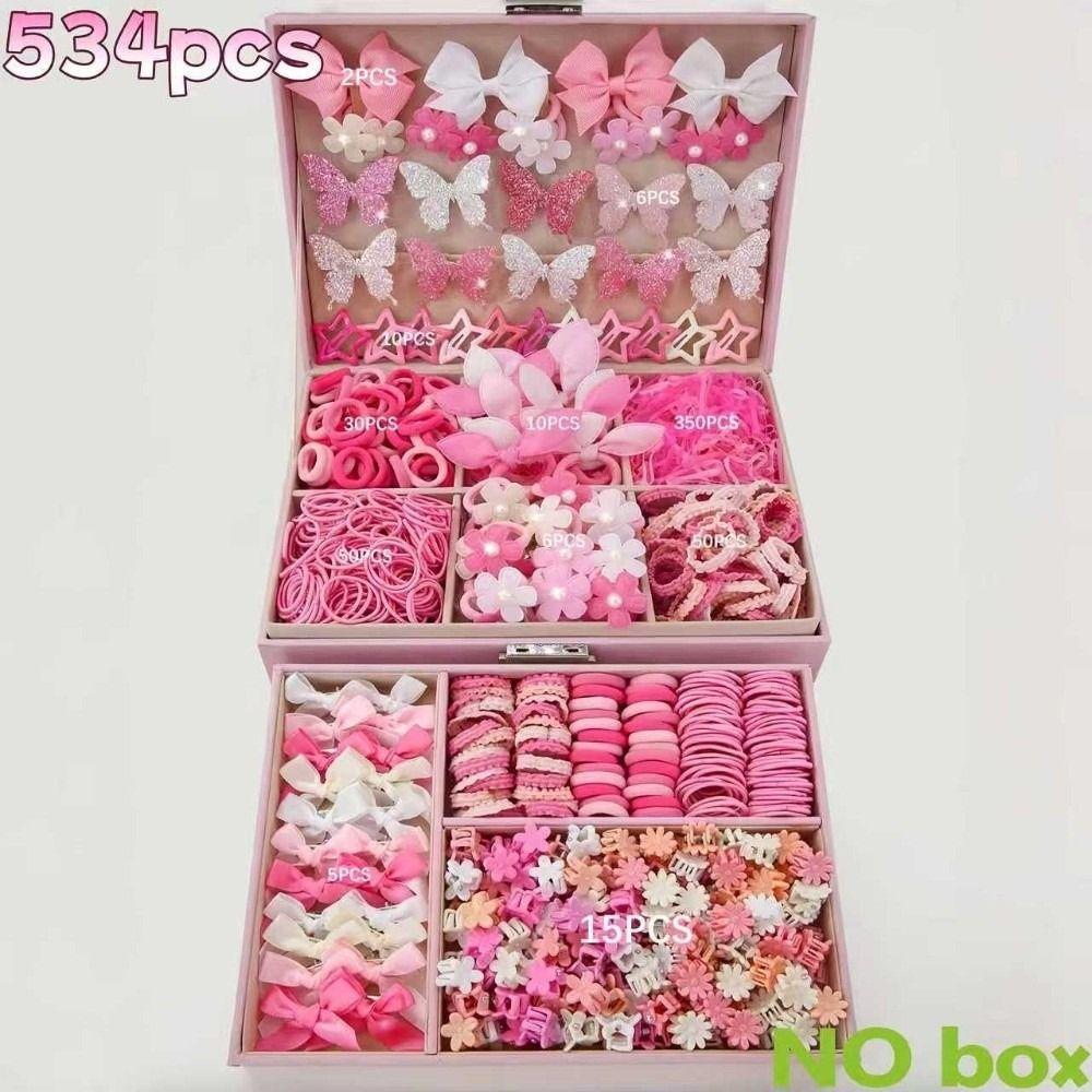 Elastic Hair Clips Set Lightweight Bow Barrettes New Girls Hair Accessories Set Kids Hair Styling
