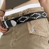 Punk PU Belt Western Theme Wide Belt For Women Men With Pin Buckles And Metal Studs for Casual Wear and Formal Event