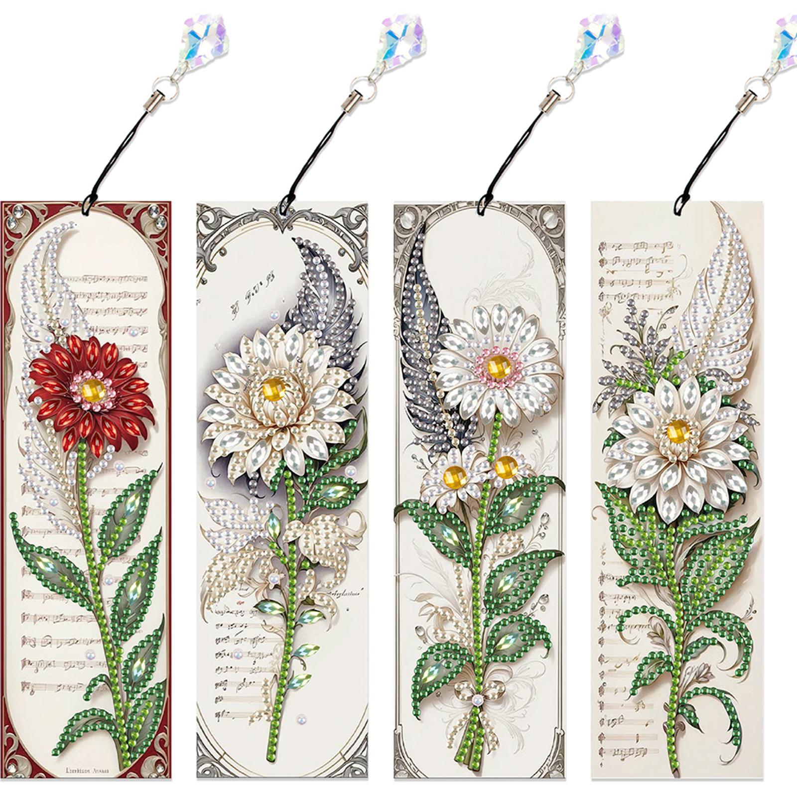 

4 шт. DIY Алмазная живопись Закладка Алмазная живопись Закладки для DIY Изготовления Начинающие Взрослые Художественные принадлежности