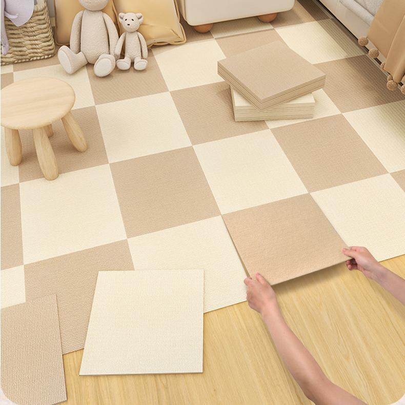 Office Living Room Bedroom Self-adhesive Splicing Carpet Crawling Mat Square Non-slip Floor Mat Hoom Decoration