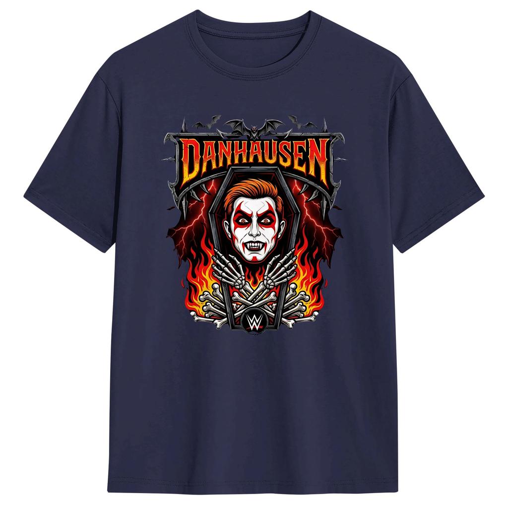 Men Funny Danhausen Wrestling T Shirts Pure Cotton Clothes Funny Short Sleeve Round Neck Tee Shirt Plus Size TShirt