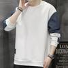 Sudadera con Capucha de Manga Larga en Bloques de Color para Hombre Tallas Grandes - Prenda Básica Trendy de Cuello Redondo para Primavera, Otoño, Invierno 2026