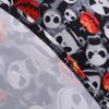 Women's Halloween Digital Printed Waist Long Sleeve Stitching A-line V-neckDress