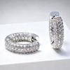 Trendy 18K Gold-Plated Copper Ear Cuffs with Inlaid Zirconia Diamonds - Elegant Vintage Earrings for Women