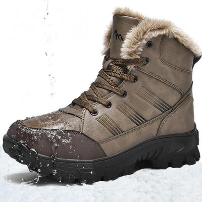 Plus Size High Winter Boots Waterproof Outdoor Boots Men Ankle Snow Boots Men Hiking Boots