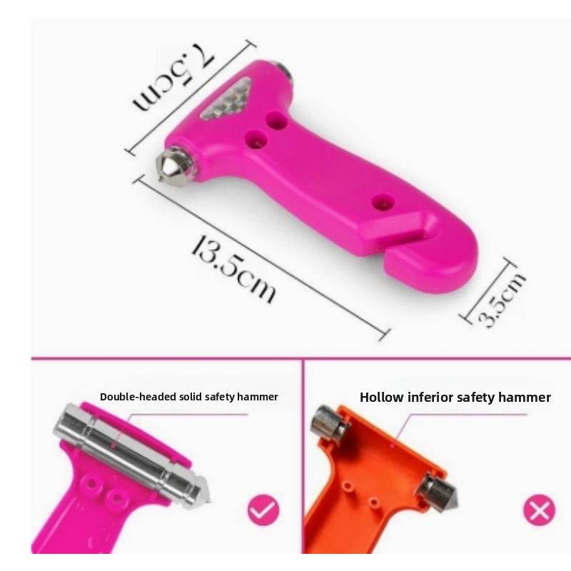 Car Safety Hammer Seatbelt Cutter Auto Emergency Escape Hammer Glass Breaker and Seat Belt Cutter Striking Escape Tool for Car