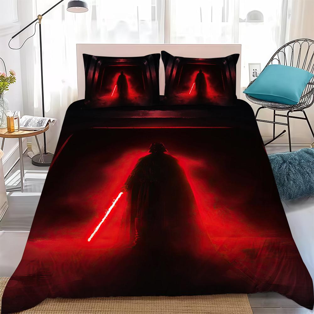 

S-STAR WARS Duvet Cover Set Home Style Bedding Soft Laundry Cotton Bed 3 Piece Set Student Dormitory Gift 135x200cm