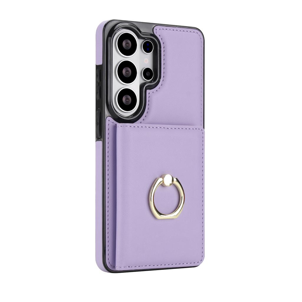 for Samsung Galaxy S23 S24 S25 S26 Ultra Plus A56 A36 A26 A16 A55 A35 A15 Leather Wallet Case Card Holder with Ring Kickstand