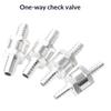One-Way Non-Return Check Valve Aluminium Fuel Water Gas Air Vacuum Petrol Diesel 4 Size Valves 6/8/10/12Mm For Marine Automotive