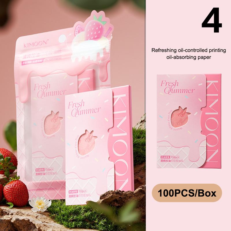 100 Sheets Portable Blotting Papers – Oil-Absorbing Facial Wipes for Oil Control and Mattifying