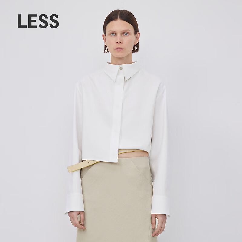 LESS 2023 Autumn Loose Fit Cotton Long Sleeve Shirt M