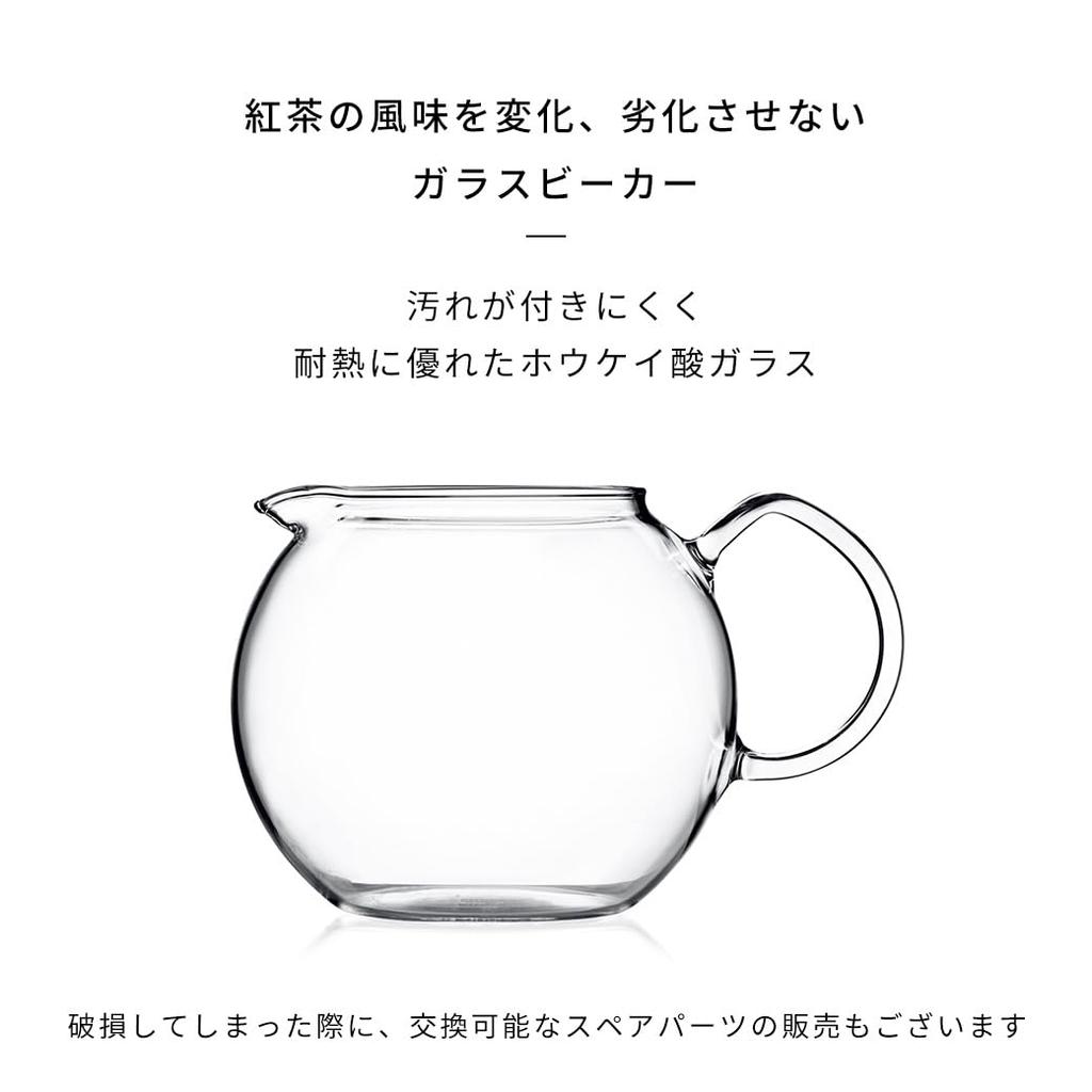 BODUM Teapot Tea Maker ASSAM Tea Press 1000ml Silver Black Tea Green Tea Chinese Tea Herbal Tea Fruit Tea Stainless Steel Filter Glass Beaker Over