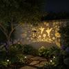 Waterproof Solar Lantern Vintage Style Metal Material Hanging Solar Light Sunflower Shape Hummingbird Design LED Garden Light