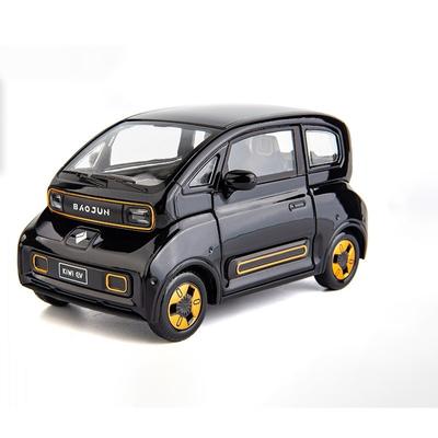 1/24 Wuling BAOJUN KIWI EV Alloy Diecasts & Toy Vehicles Metal Toy Car Model Sound and Light Pull Back Collection Kids Toy