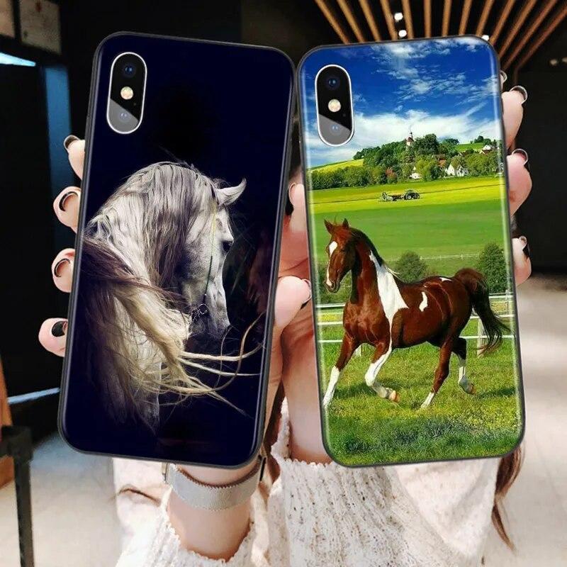 Pouzdro na telefon Running Horse pro iPhone Samsung Galaxy Redmi Xiaomi Oppo OnePlus Note SA 7 8 9 10 11 12 13 14 20 21 22 23 53 54 Pro Max Ultra TPU Soft