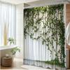 1Pc Green Plant Vine Shower Curtain, Polyester Fabric For Bathroom Decoration, With 12 Hooks 70.8 X 70.8 Inch Shower Curtain