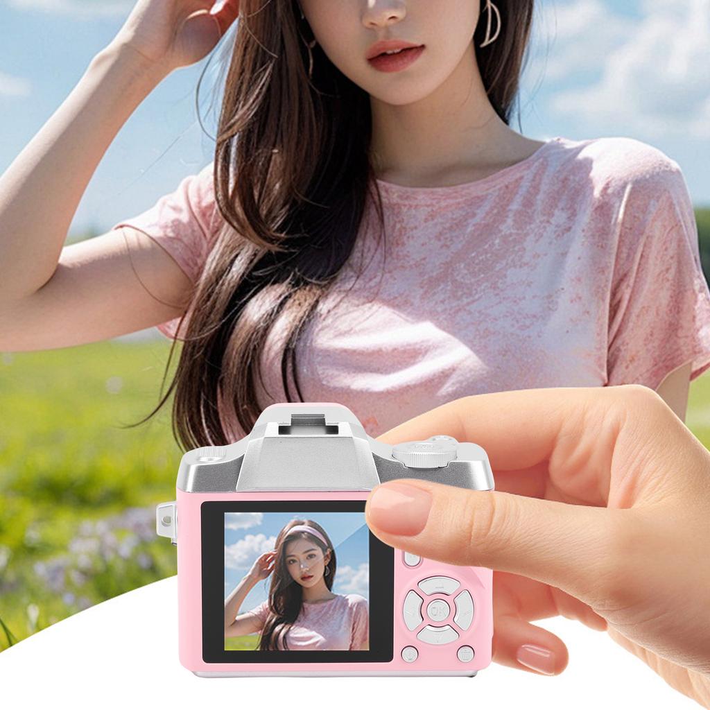 Digital Camera for Teens Students 48MP HD Auto Retro Keychain Camera with 1.54 Inch Screen for Photography