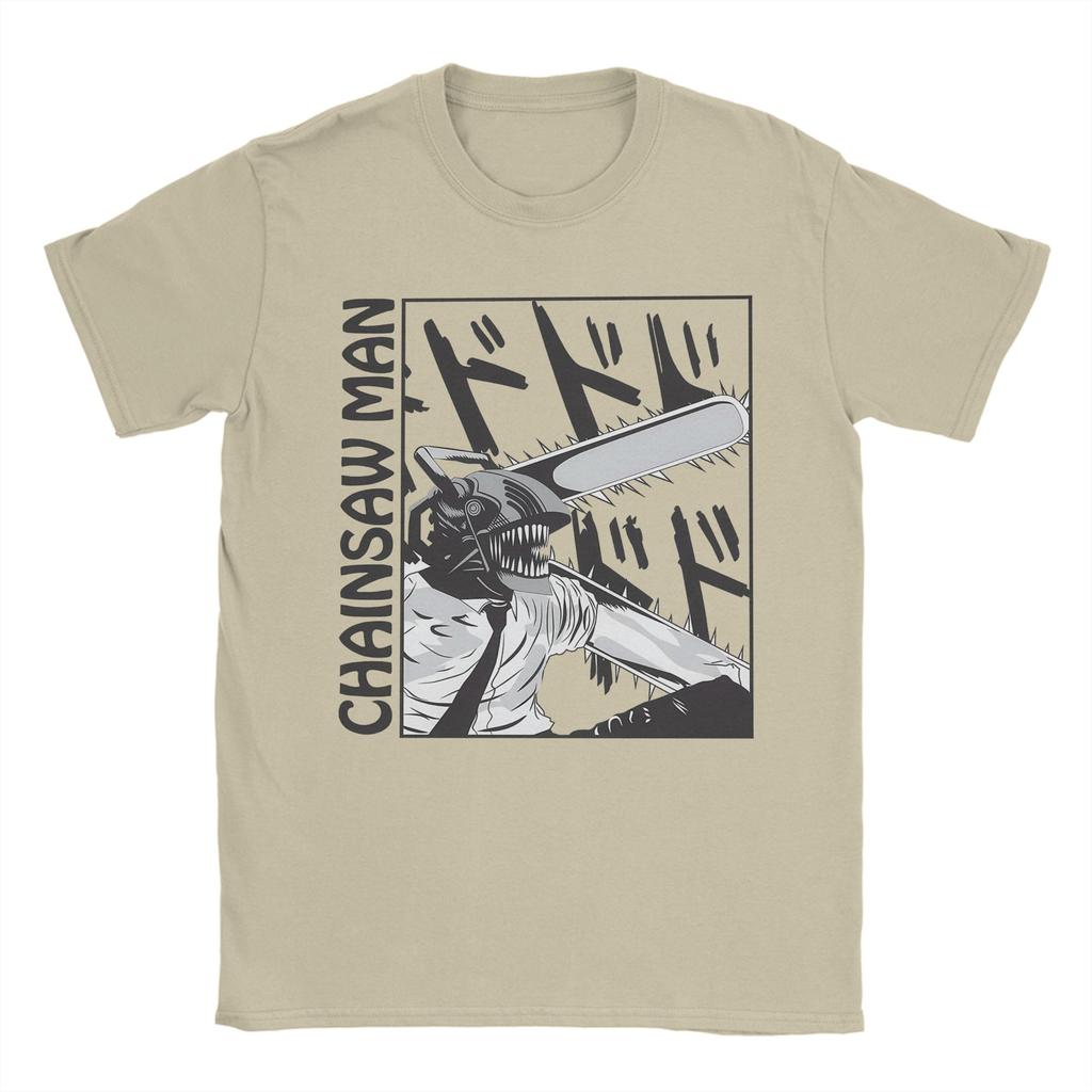 Mens TShirt Chainsaw Man Reze TShirts Hip Hop Anime Movie Summer Tee Shirt Vintage Casual Cotton Tops Gift Idea
