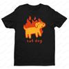 Funny Hot Dog T-shirt Humorous Cute Printed Design T-shirt Men Women Summer Crewneck Cotton Short Sleeve Daily Life Casual Tees