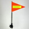 Bike Safety Flag with Pole Stainless Steel Pole with Reflective Strip Suitable for both children, young kids and adult