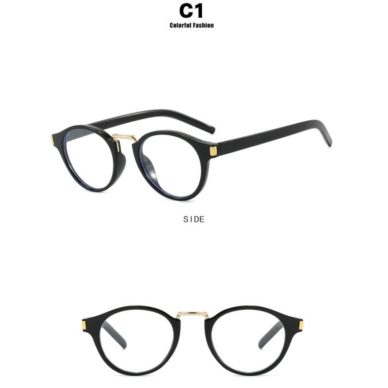 Women's glasses, retro round small frame glasses.