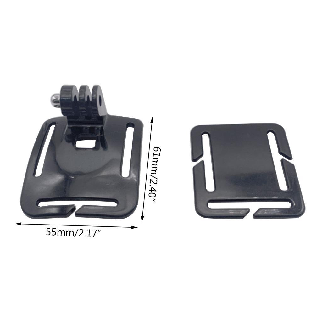 Backpack Swivel Head Belt Clip Stand Mount Holder Bracket for Ca
