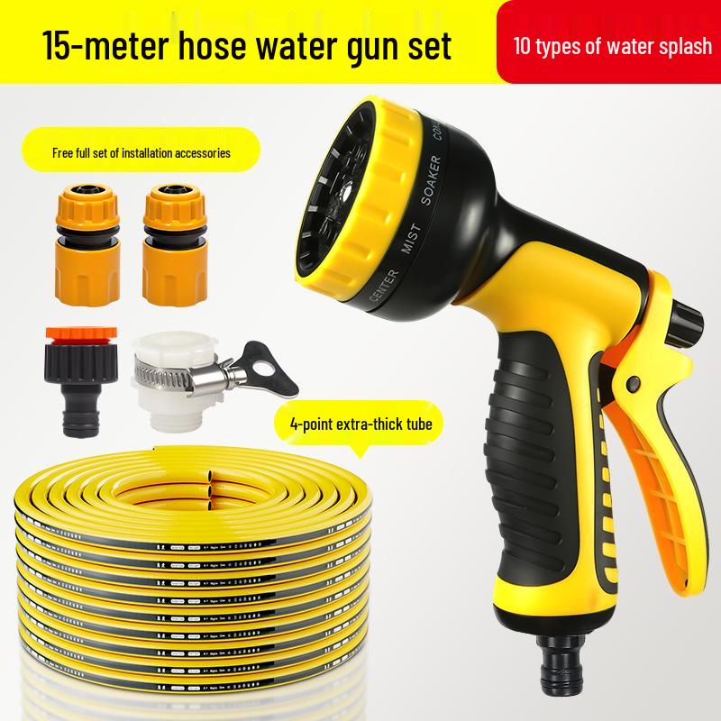 Garden Watering & Sprinkler Set: Multi-function Water Gun, Hose, and Nozzle for Vegetables, Flowers, and Household Use.