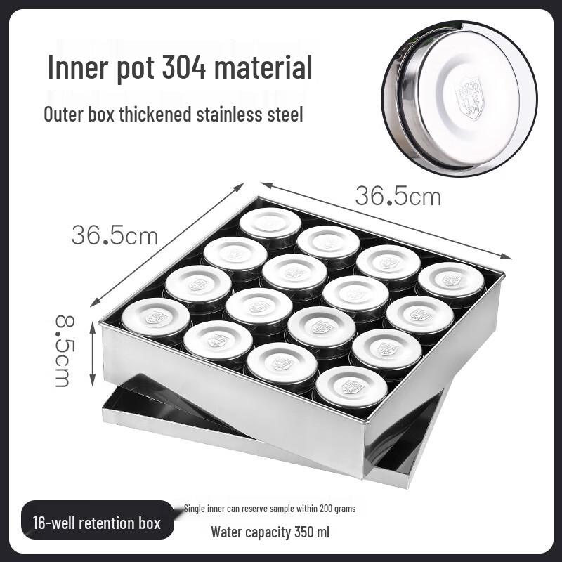 Molona Stainless Steel Food Sample Box Set