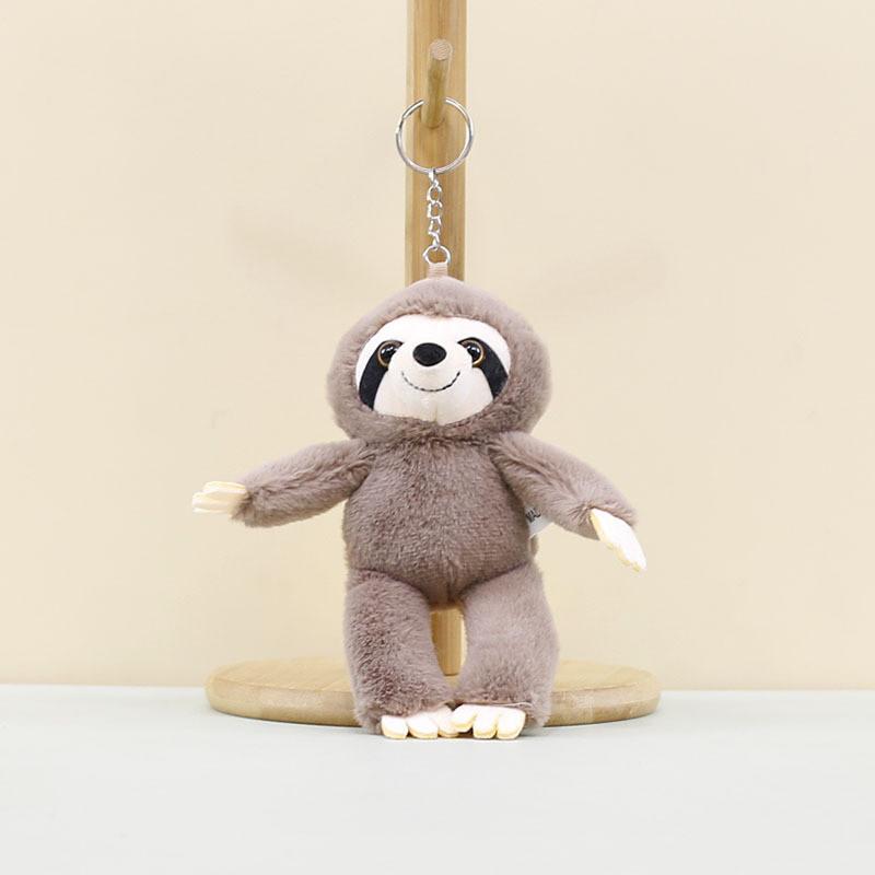 Cute Plush Monkey Keychain Adorable Long Arm Soft Toy Hanging Decoration For Bags