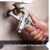 Multifunctional Short Handle Adjustable Bathroom Wrench for Drain Pipe and Air Conditioner Installation and Repair