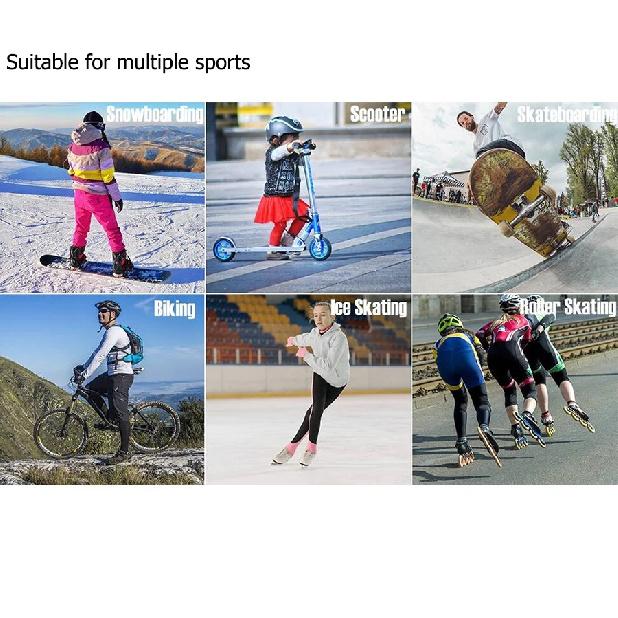 CTHOPER Zápěstní chrániče Podpora zápěstí pro muže ženy Snowboarding, Skateboarding, Kolečkové bruslení, Cyklistika, MTB, Sportovní ochrana rukou