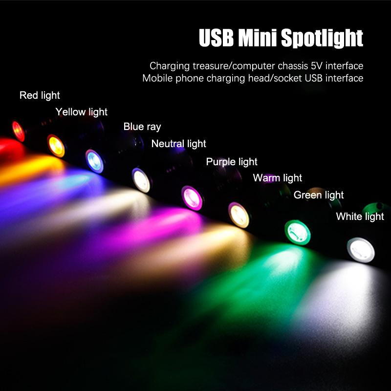 Led Usb Spotlight Jewelry Cabinet Showcase Counter Lamp Surface Mounted Ceiling Mini Spot Light Usb 5V Interface