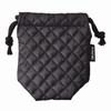 Etsumi Camera Case Lens Pouch L 180 X Black Quilted Made In Japan 100mm VE-5309