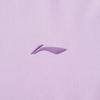 Li-Ning Comfortable Versatile Simple Solid Color Round Neck Short Sleeve T-Shirt Women Tops Twilight-Purple ATSV044-5