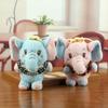 Plush Elephant Keychain With Cute Bowtie Soft Toy For Bag Decoration And Gift