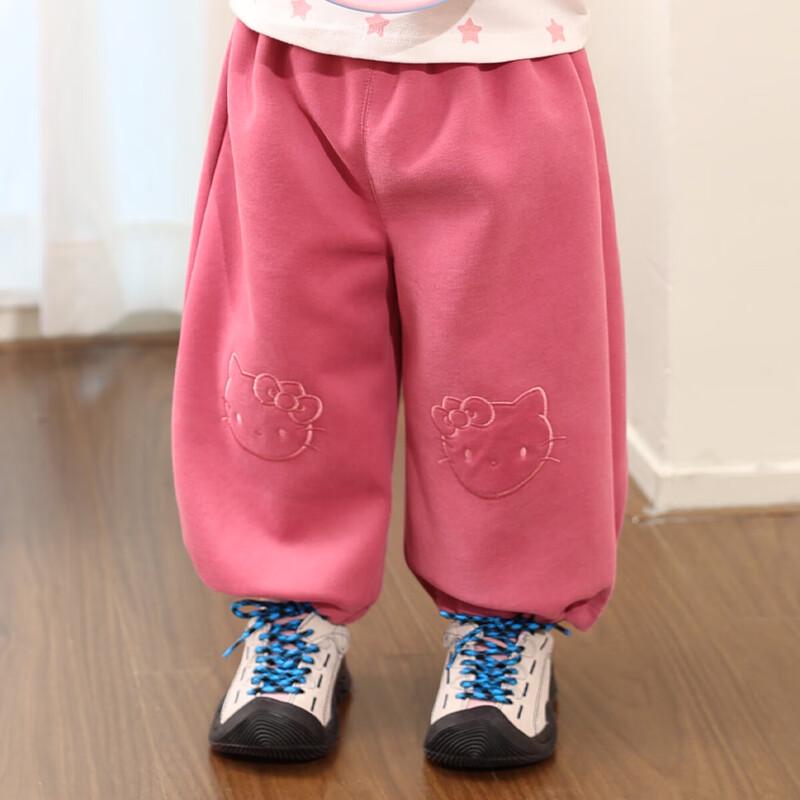 LUSON Baby Girls  Cat Print Casual Pants 80