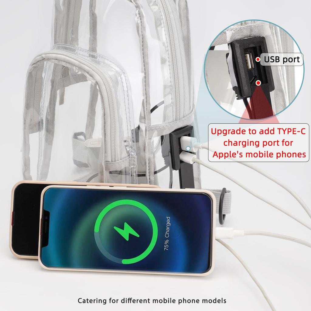 TINYAT Průhledná vodotěsná crossbody taška schválená pro stadiony pro ženy, velká kapacita, multifunkční taška přes rameno pro volný čas, koncerty, cestování, venkovní aktivity
