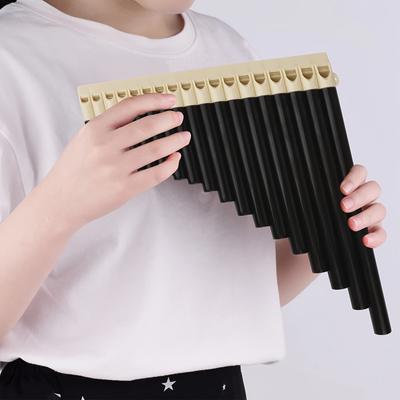 Classic Style 18 Pipe Organ, ABS Black, Comfortable Grip, Smooth Mouth, Portable Carry Bag, Suitable for Performance, Teaching and Practice