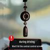Red Sandalwood Ping An Kou Car Pendant - High-End Rearview Mirror Ornament for Men and Women