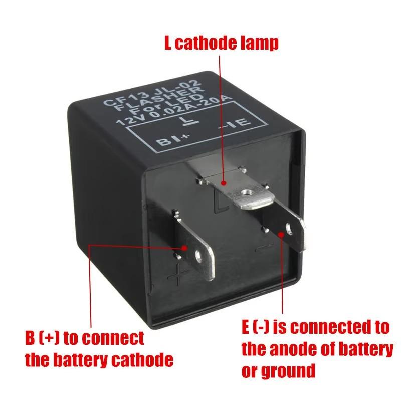 3Pin Car LED Light Flasher Relay Turn Signal Rate Control Blinker Relay For Automobile Lamp Tool Accessories