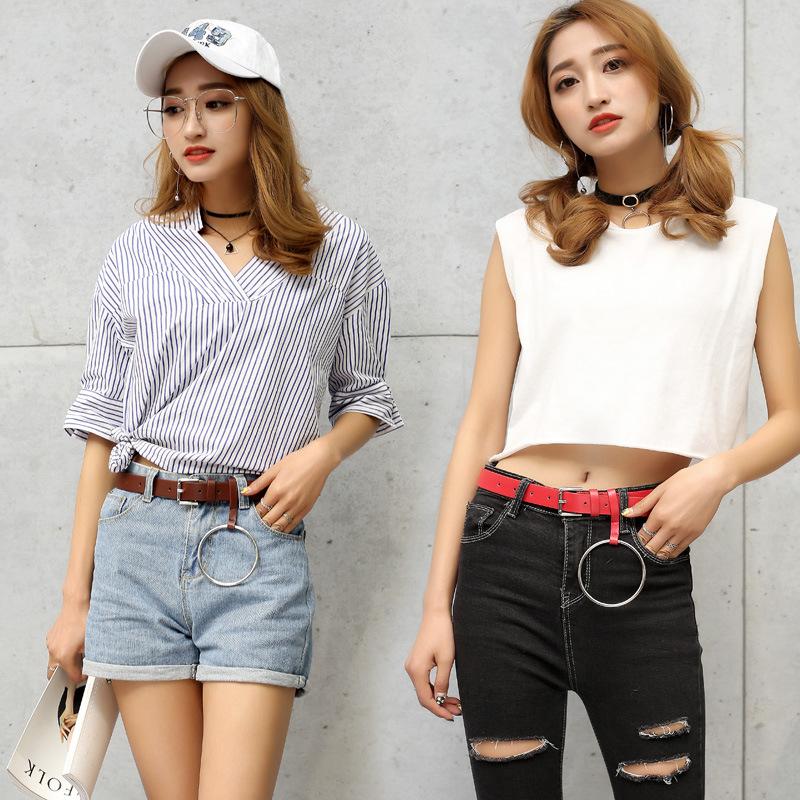 Spring And Summer Popular Dress Decorative Belt Large Ring Women'S Jeans Belt Belt Belt Belt