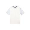 Solid Color Logo Print Crew Neck Short Sleeve T-Shirt Men Tops White AR1581-043