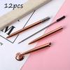 12Pcs Novelty Ballpoint Pen Twist Action Metal Ballpoint Pen 1.0MM Tip Write Smoohtly Signing Pen Guest Sign In Pen