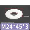 Rondella Piana Isolante in Gomma Nylon Plastica Ultra-Sottile, M3-M24