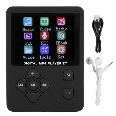 T2 Registratore vocale digitale portatile HiFi Lettore musicale MP4 Radio FM con slot per schede