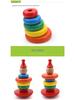 Rainbow Wooden Ring Toss & Stacking Toy for Toddlers (Ages 1-3)