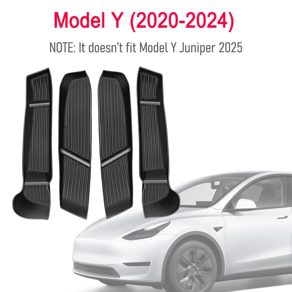 

Door Side Storage Box Front Rear Door Handle Armrest Tray Organizer for Tesla Model 3 and Model Y Juniper 2025 Car Accessories